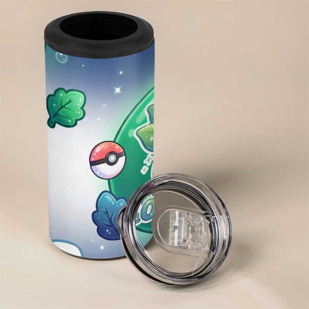 Oddish 4 in 1 Can Cooler Tumbler Whimsical Kawaii Botanical Fantasy