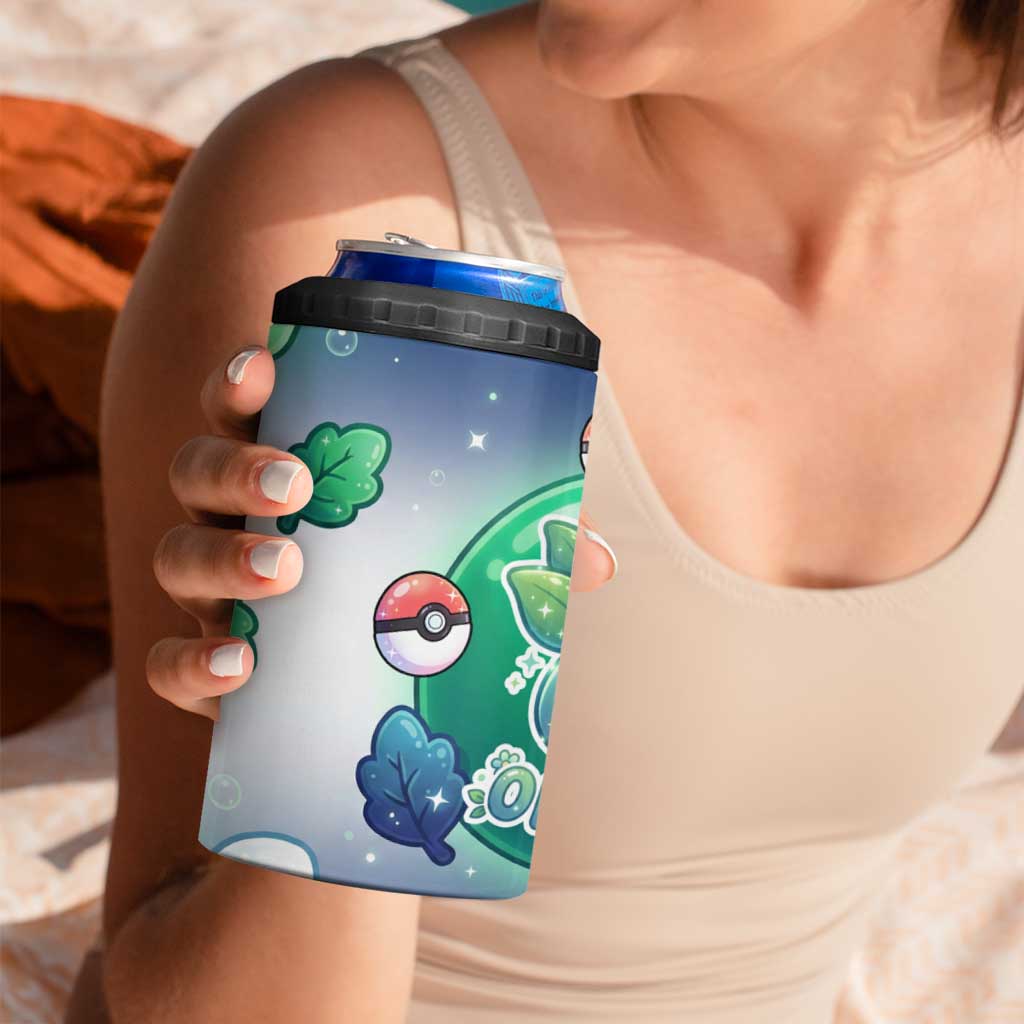 Oddish 4 in 1 Can Cooler Tumbler Whimsical Kawaii Botanical Fantasy
