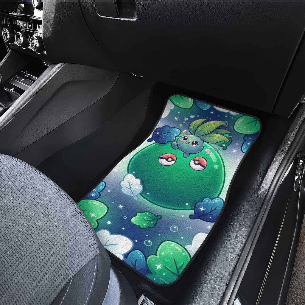 Oddish Car Mats Whimsical Kawaii Botanical Fantasy