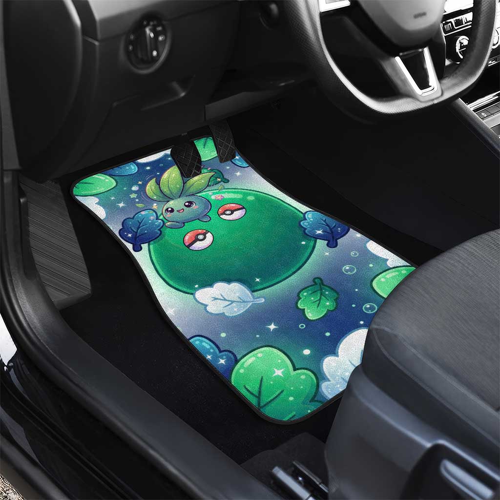 Oddish Car Mats Whimsical Kawaii Botanical Fantasy