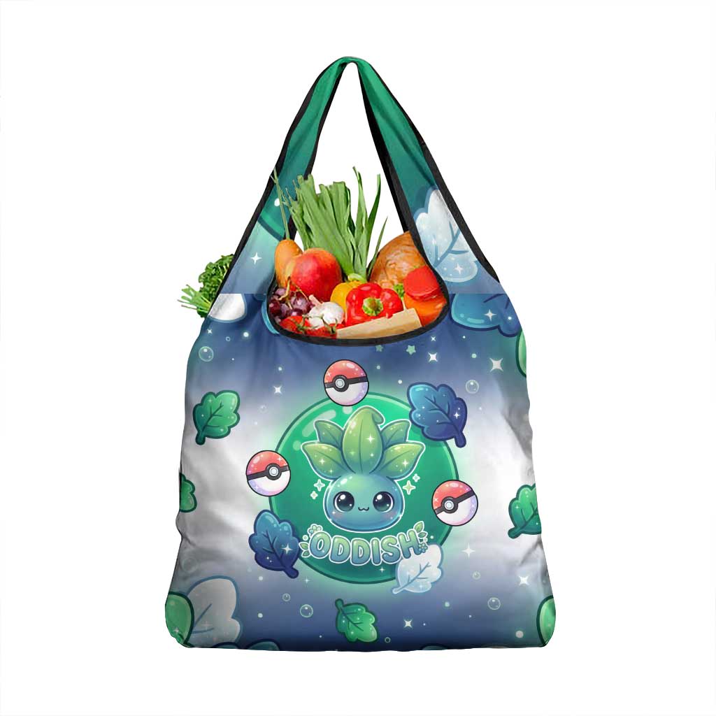 Oddish Grocery Bag Whimsical Kawaii Botanical Fantasy