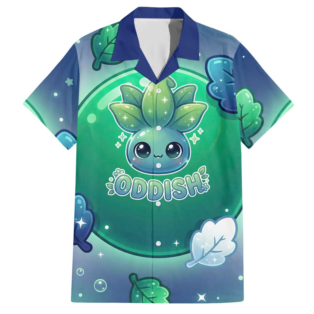 Oddish Hawaiian Shirt Whimsical Kawaii Botanical Fantasy