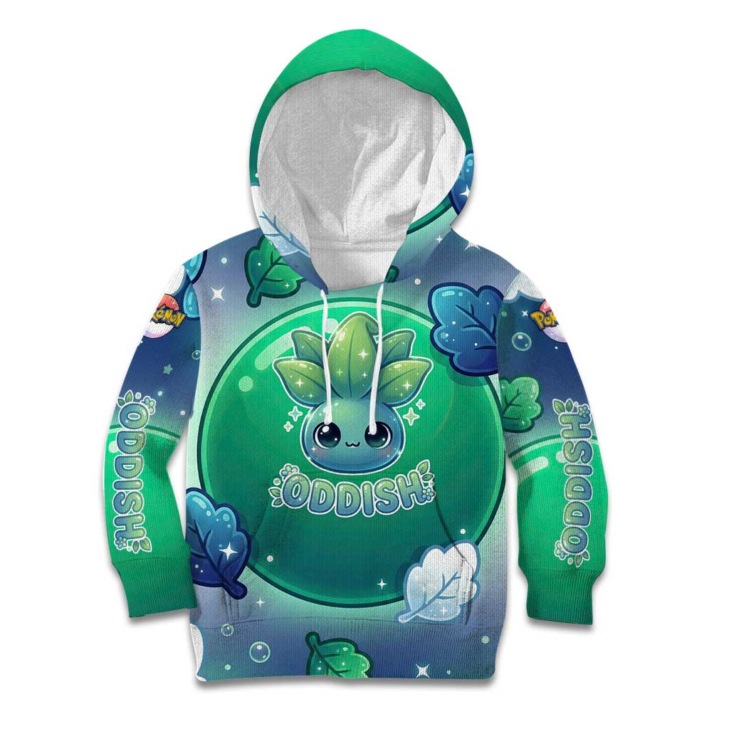Oddish Kid Hoodie Whimsical Kawaii Botanical Fantasy