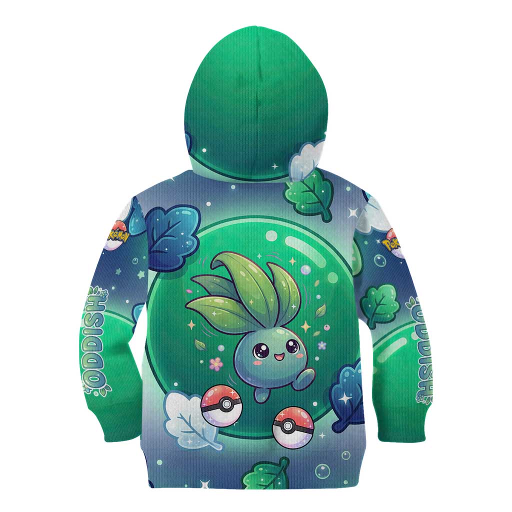 Oddish Kid Hoodie Whimsical Kawaii Botanical Fantasy