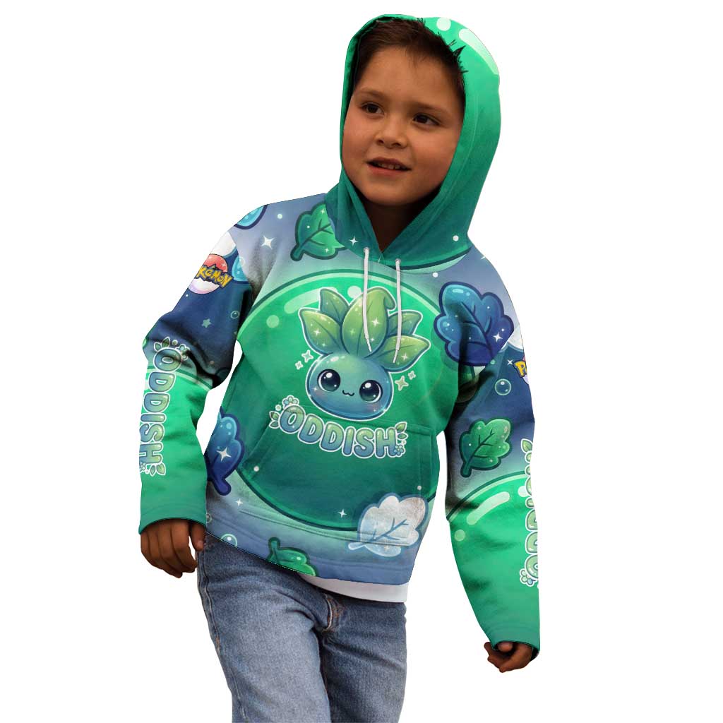 Oddish Kid Hoodie Whimsical Kawaii Botanical Fantasy