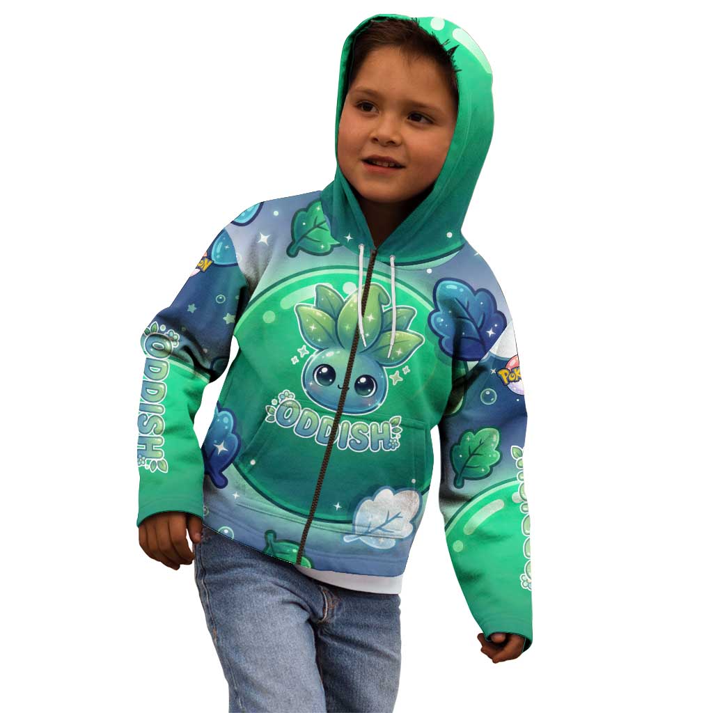 Oddish Kid Hoodie Whimsical Kawaii Botanical Fantasy