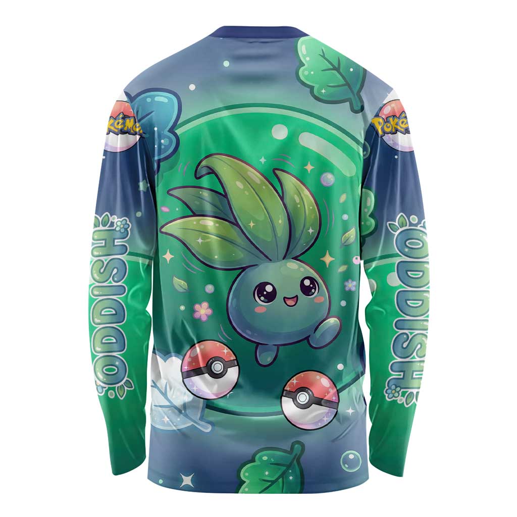 Oddish Long Sleeve Shirt Whimsical Kawaii Botanical Fantasy
