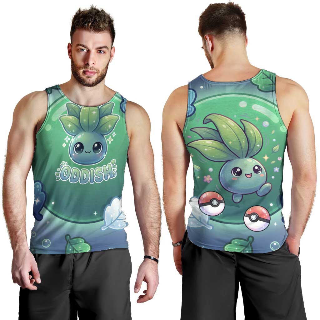 Oddish Men Tank Top Whimsical Kawaii Botanical Fantasy