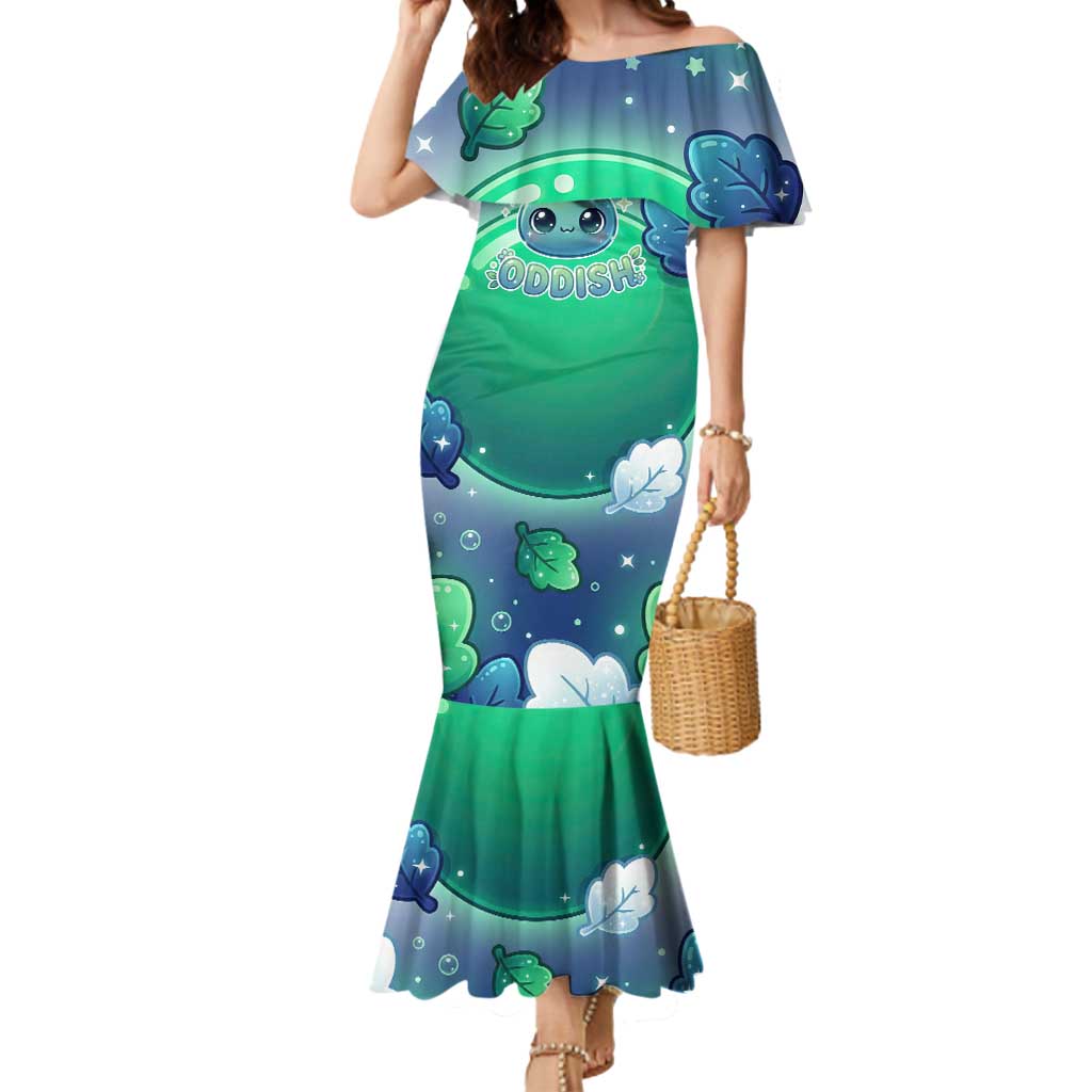 Oddish Mermaid Dress Whimsical Kawaii Botanical Fantasy