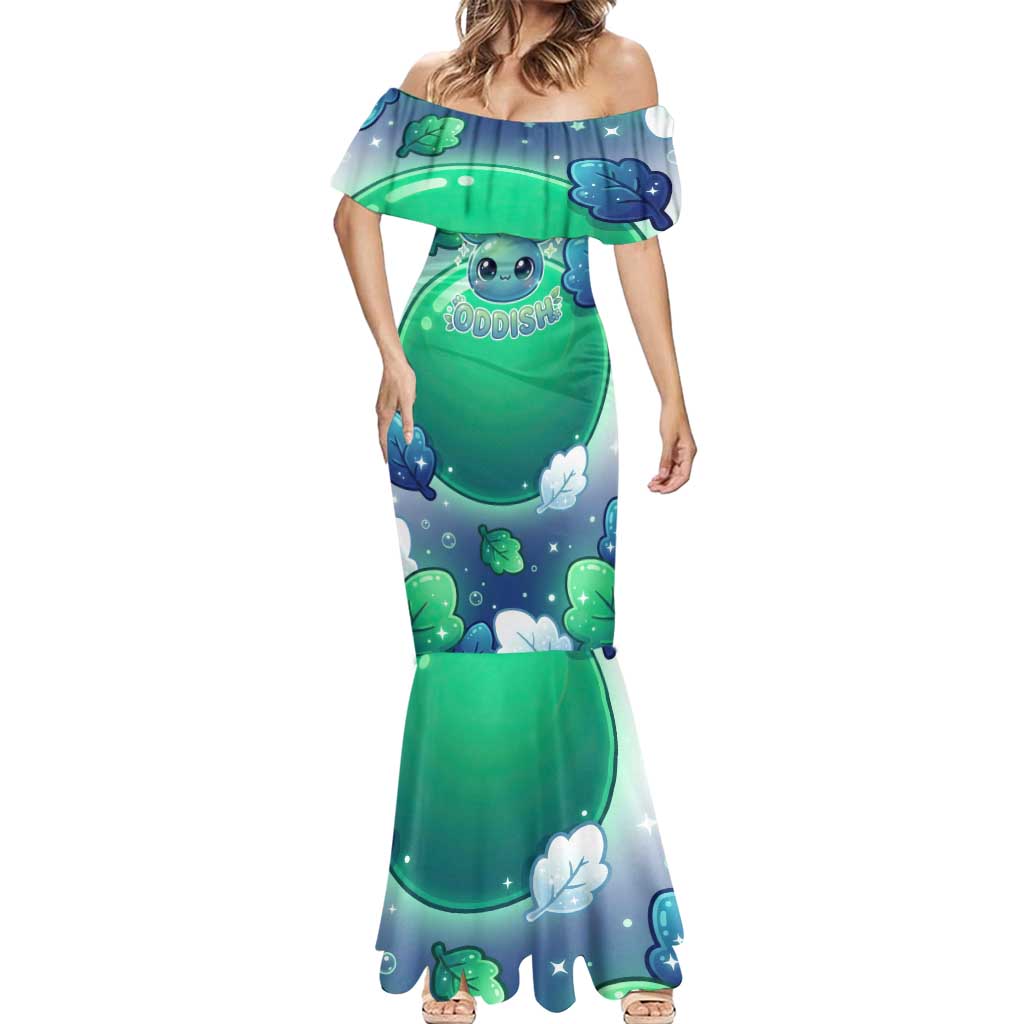 Oddish Mermaid Dress Whimsical Kawaii Botanical Fantasy