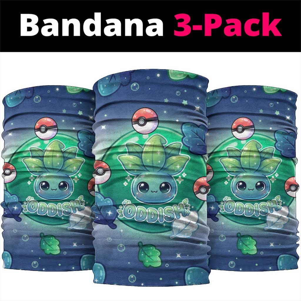 Oddish Neck Gaiter Whimsical Kawaii Botanical Fantasy