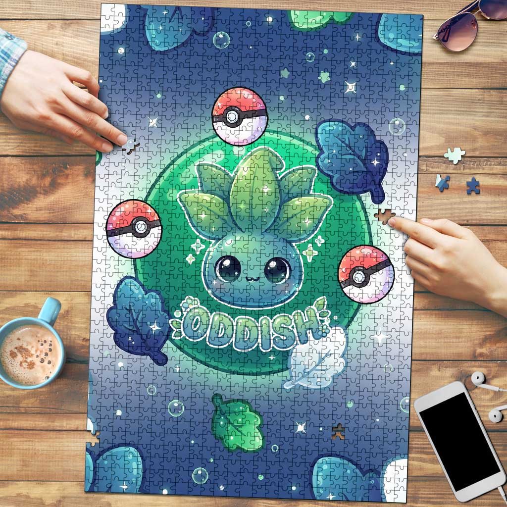 Oddish Puzzle Whimsical Kawaii Botanical Fantasy