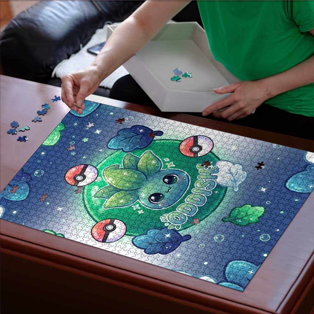 Oddish Puzzle Whimsical Kawaii Botanical Fantasy