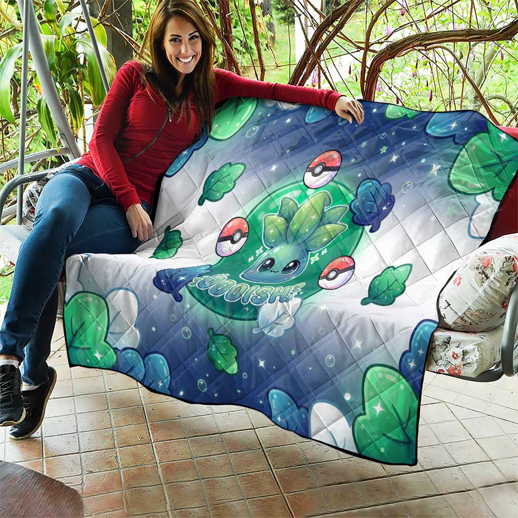 Oddish Quilt Whimsical Kawaii Botanical Fantasy