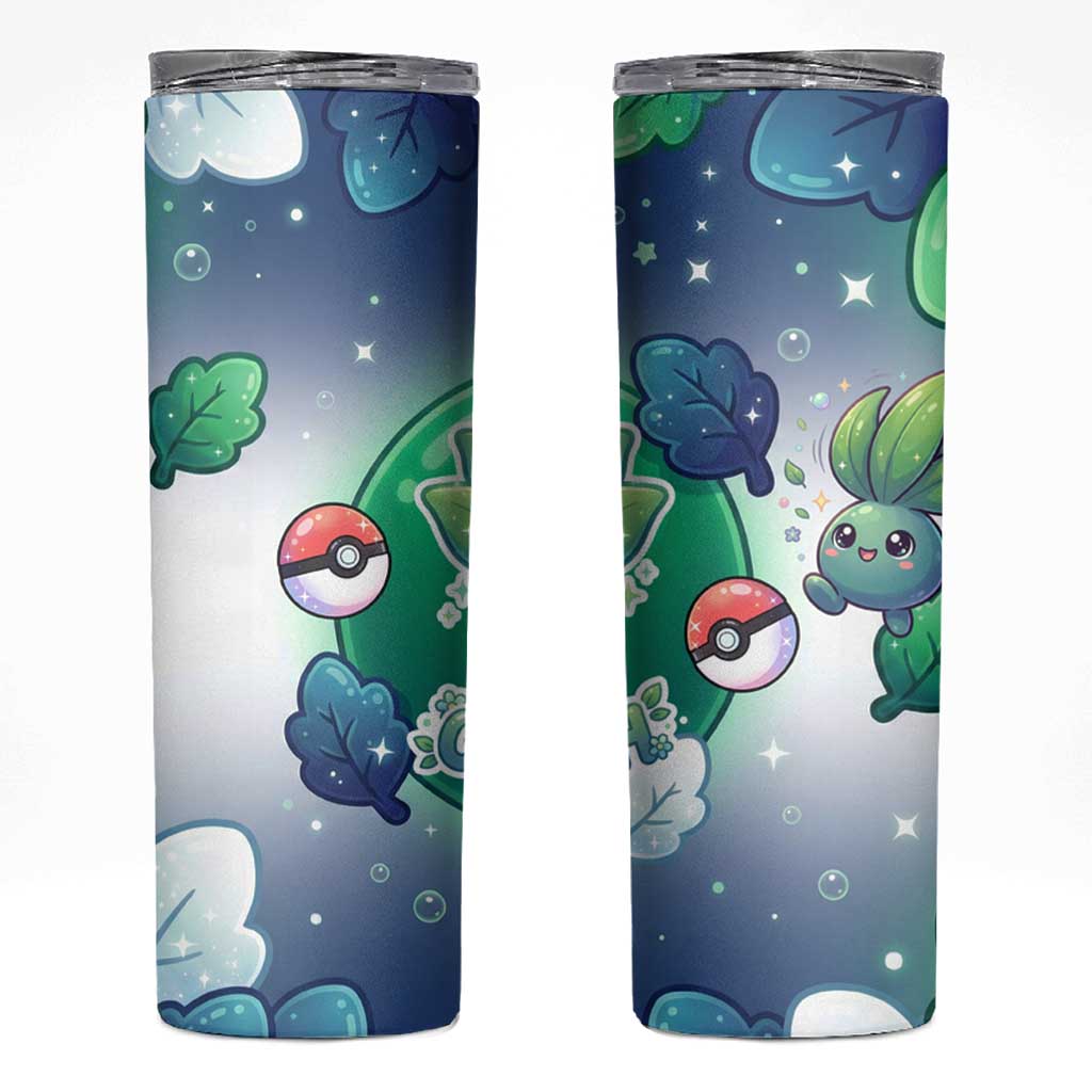 Oddish Skinny Tumbler Whimsical Kawaii Botanical Fantasy