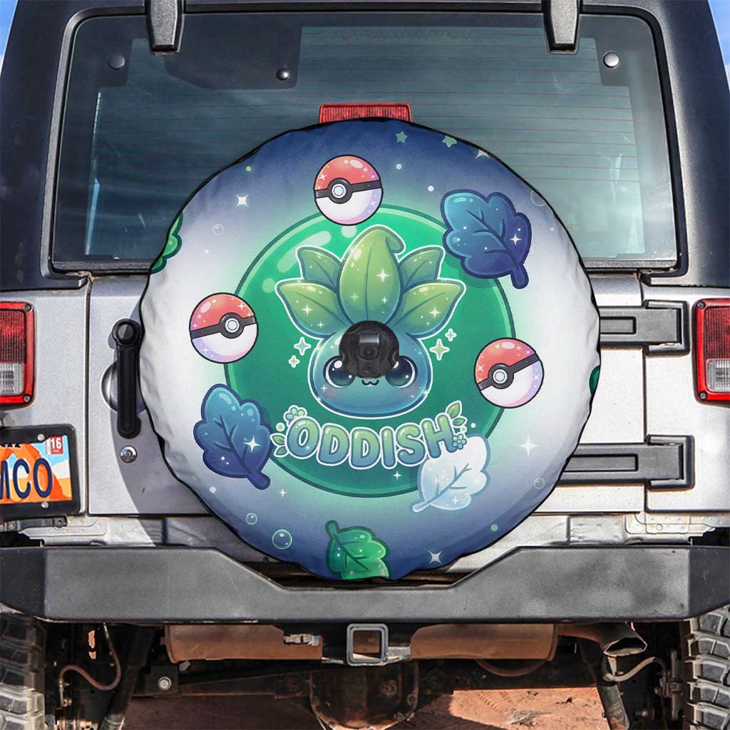 Oddish Spare Tire Cover Whimsical Kawaii Botanical Fantasy