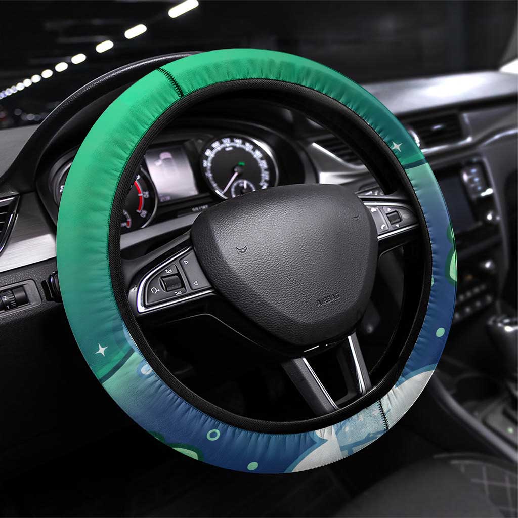 Oddish Steering Wheel Cover Whimsical Kawaii Botanical Fantasy