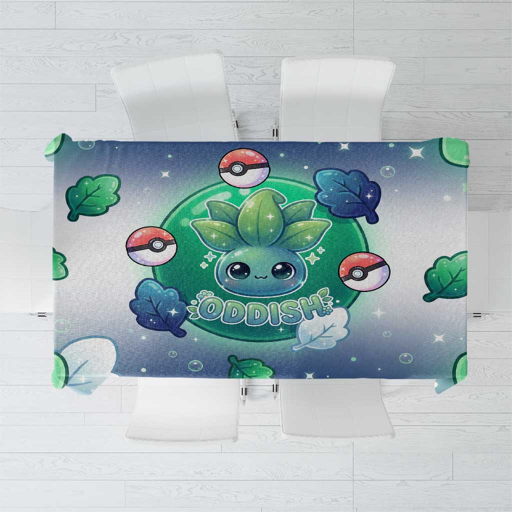Oddish Tablecloth Whimsical Kawaii Botanical Fantasy