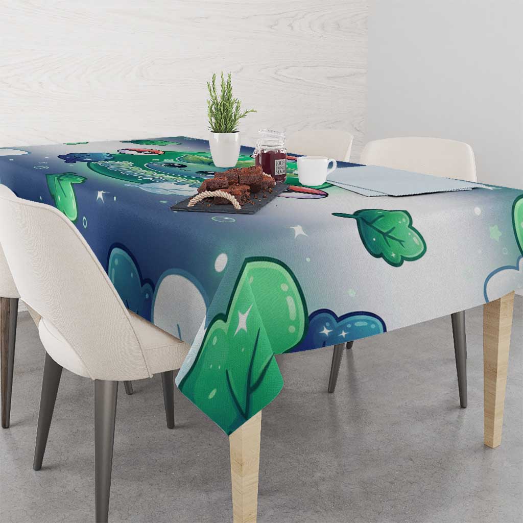 Oddish Tablecloth Whimsical Kawaii Botanical Fantasy