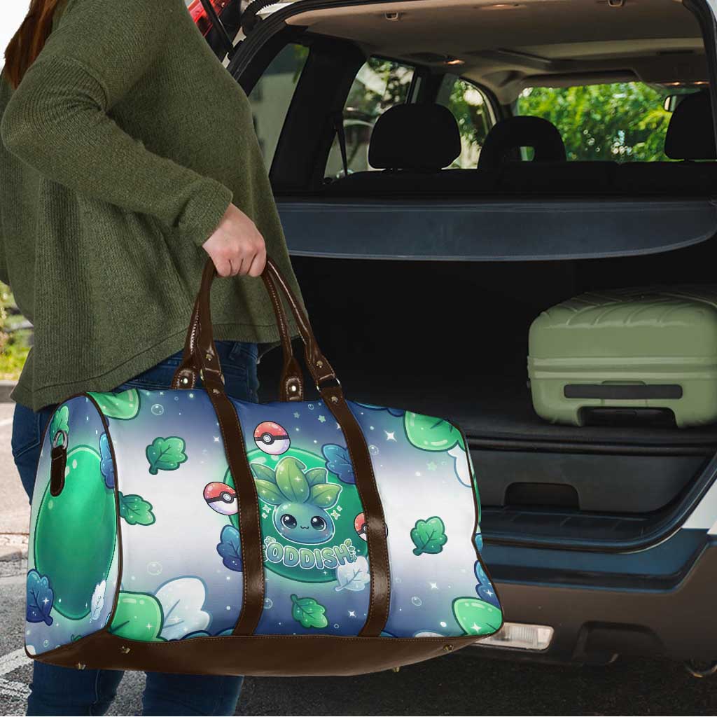 Oddish Travel Bag Whimsical Kawaii Botanical Fantasy