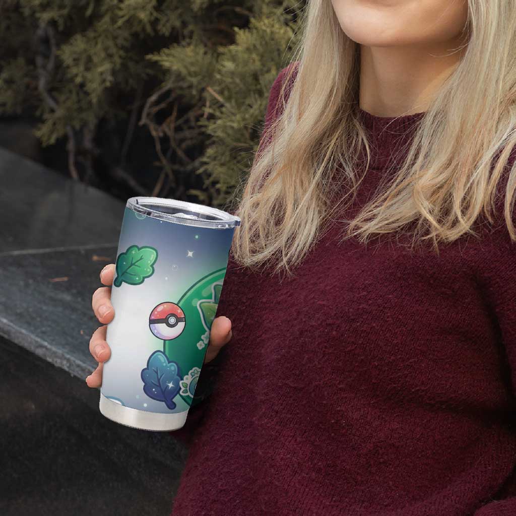 Oddish Tumbler Cup Whimsical Kawaii Botanical Fantasy