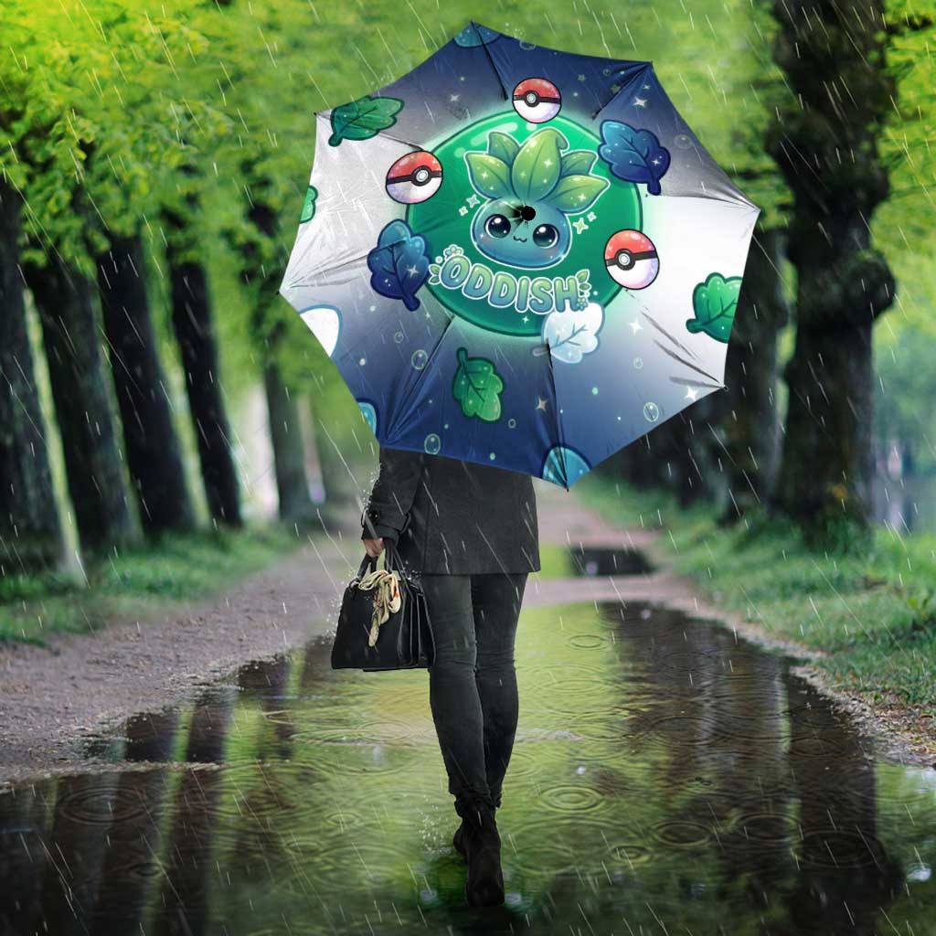 Oddish Umbrella Whimsical Kawaii Botanical Fantasy