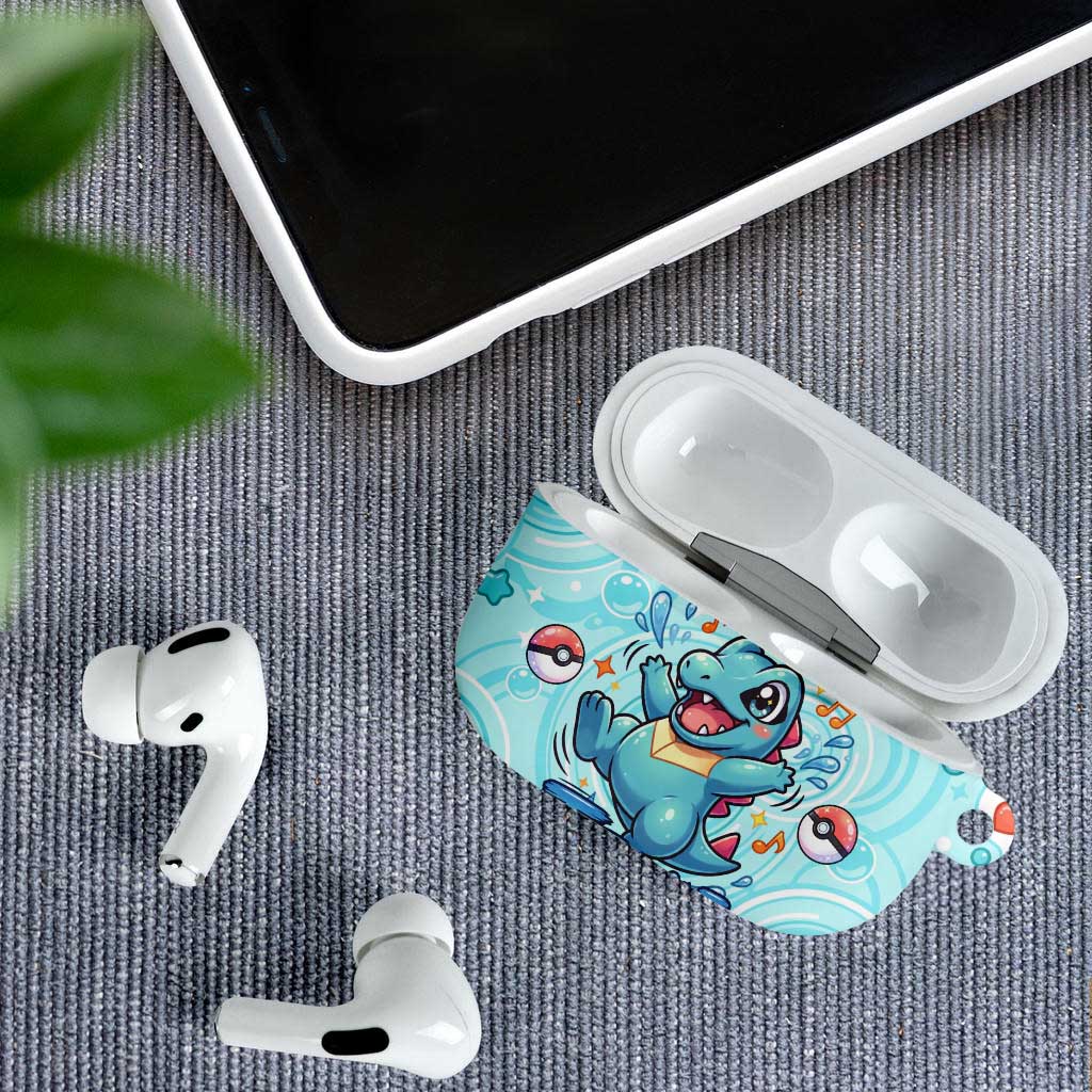 Totodile AirPods Case Vibrant Kawaii Splash Pop Art