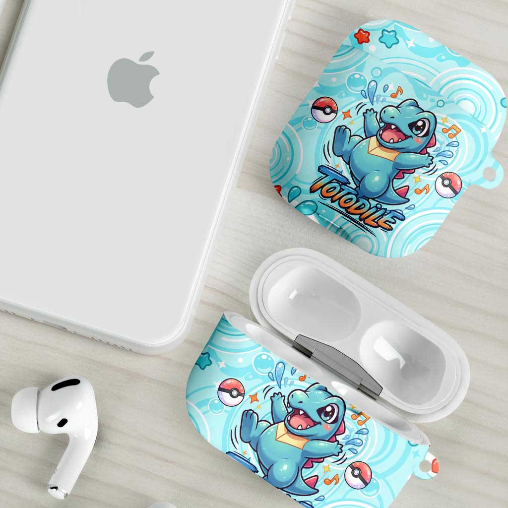 Totodile AirPods Case Vibrant Kawaii Splash Pop Art
