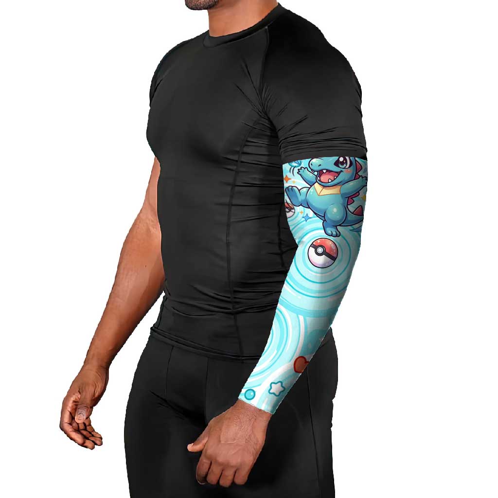 Totodile Arm Sleeves Vibrant Kawaii Splash Pop Art