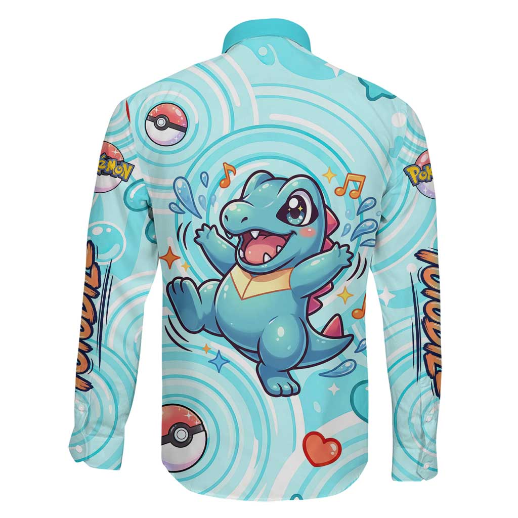 Totodile Family Matching Mermaid Dress and Hawaiian Shirt Vibrant Kawaii Splash Pop Art