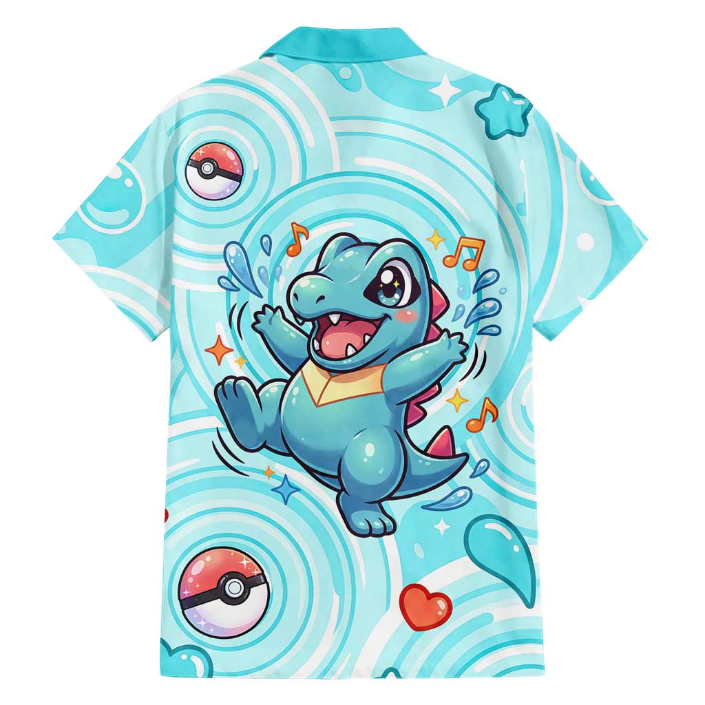 Totodile Hawaiian Shirt Vibrant Kawaii Splash Pop Art