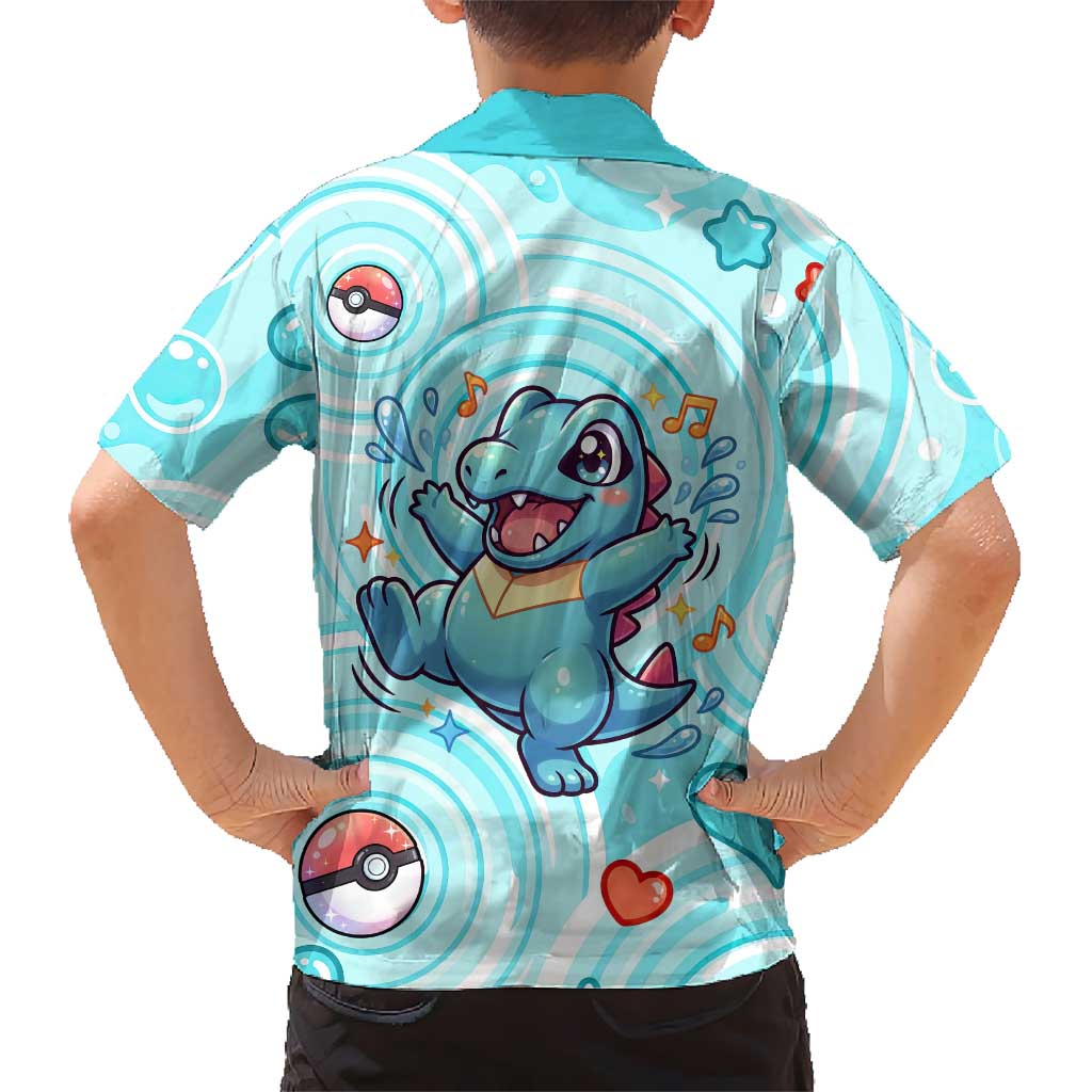 Totodile Hawaiian Shirt Vibrant Kawaii Splash Pop Art