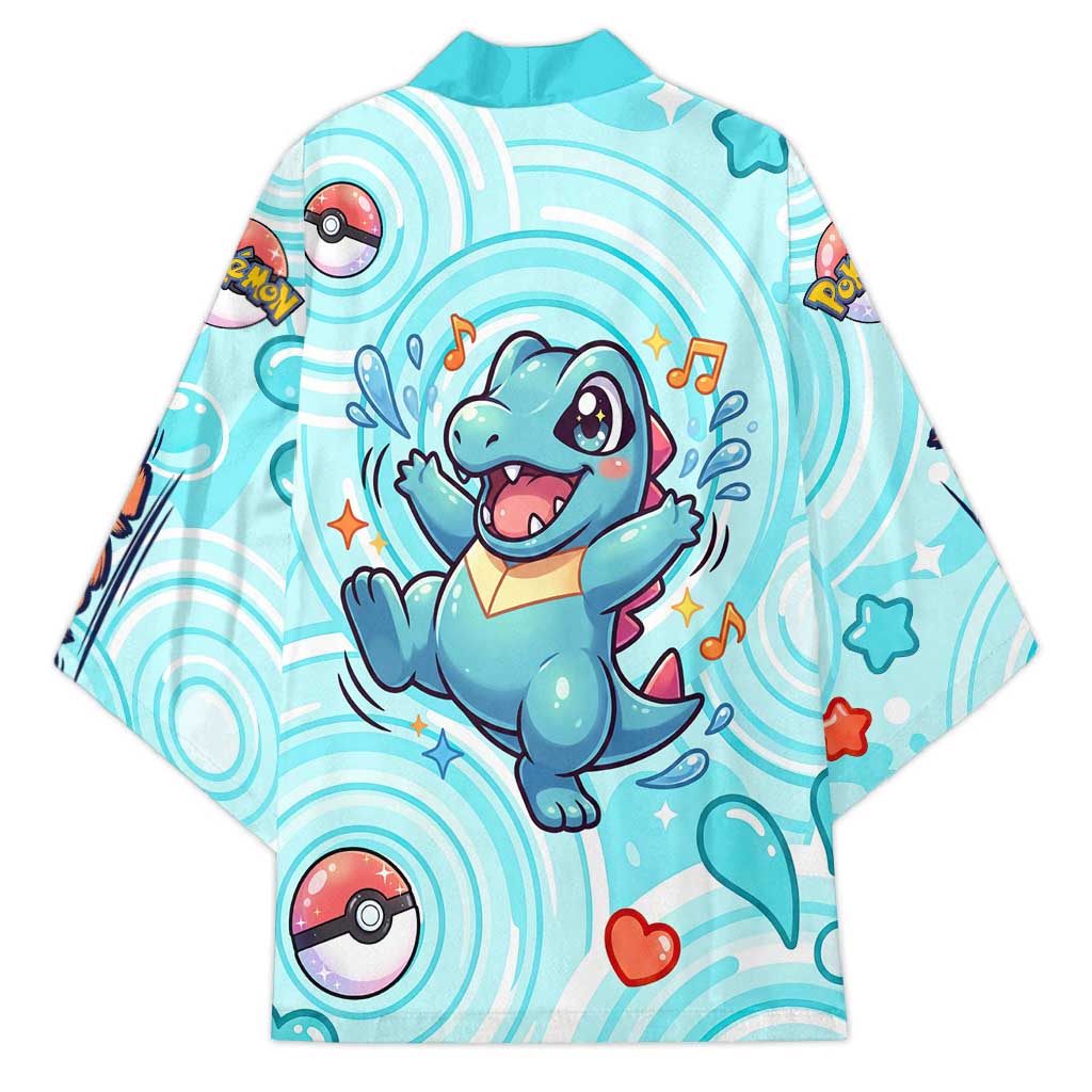 Totodile Kimono Vibrant Kawaii Splash Pop Art