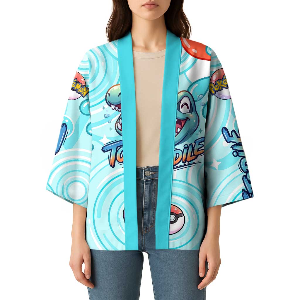 Totodile Kimono Vibrant Kawaii Splash Pop Art