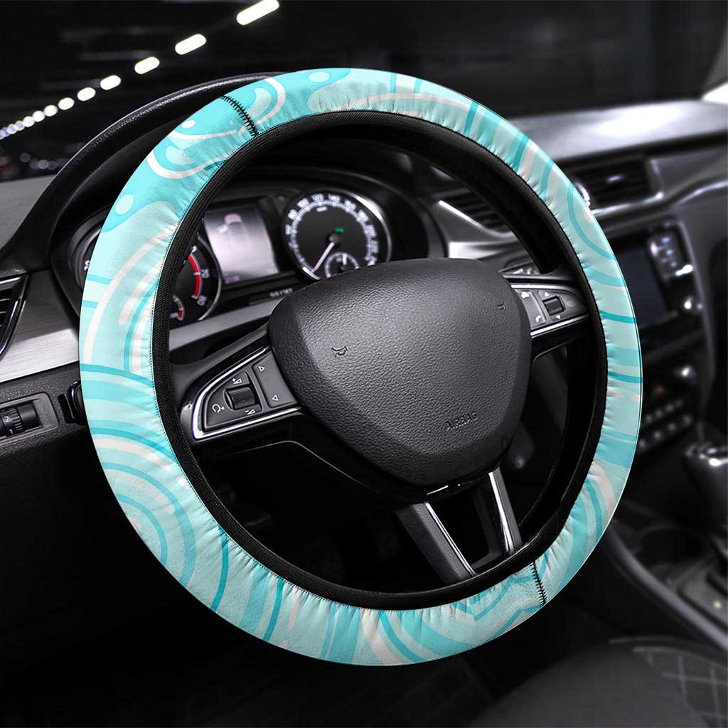 Totodile Steering Wheel Cover Vibrant Kawaii Splash Pop Art