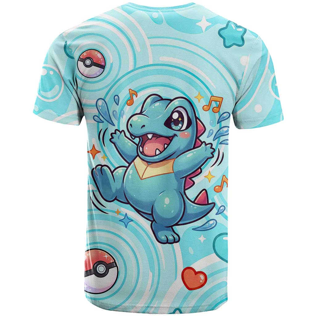 Totodile T Shirt Vibrant Kawaii Splash Pop Art