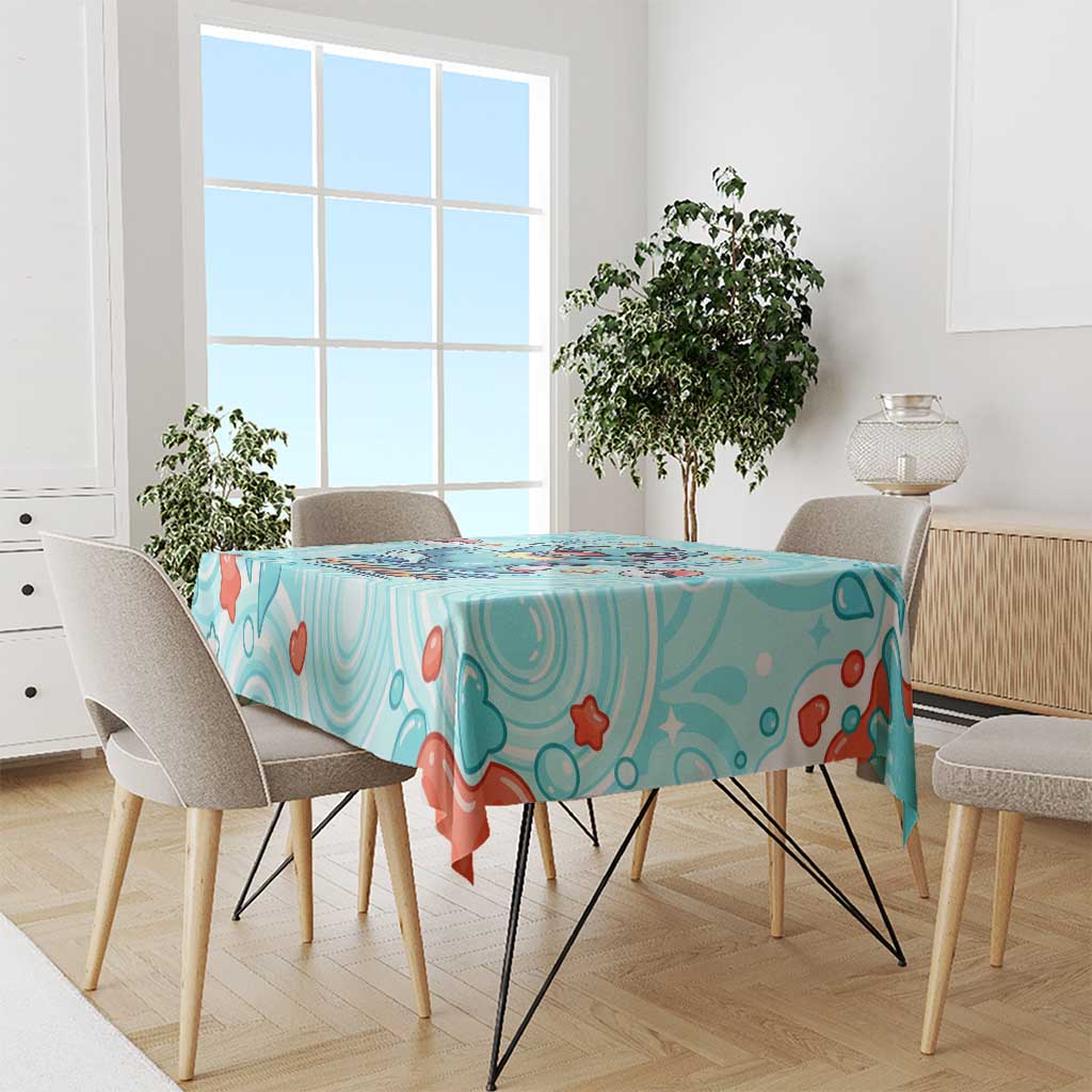 Totodile Tablecloth Vibrant Kawaii Splash Pop Art