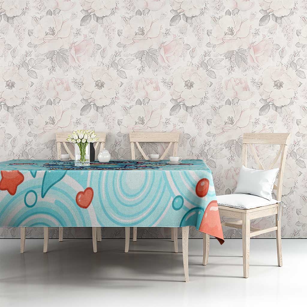 Totodile Tablecloth Vibrant Kawaii Splash Pop Art