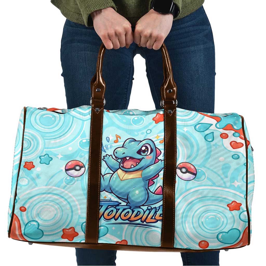 Totodile Travel Bag Vibrant Kawaii Splash Pop Art