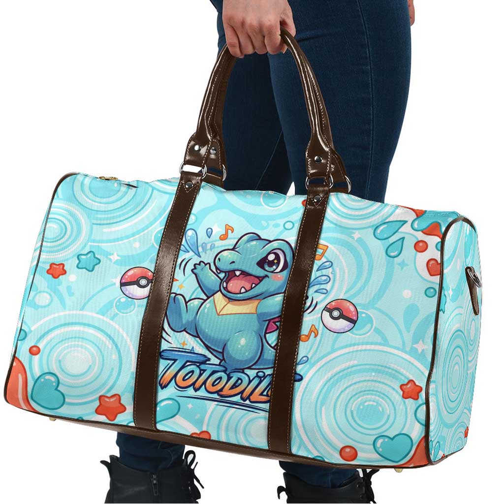 Totodile Travel Bag Vibrant Kawaii Splash Pop Art