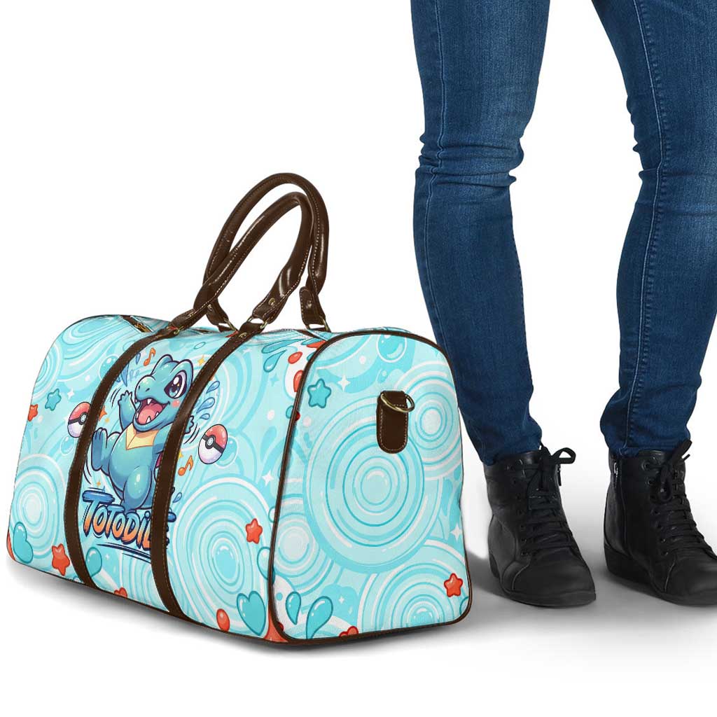 Totodile Travel Bag Vibrant Kawaii Splash Pop Art