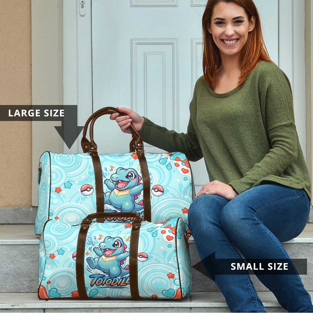 Totodile Travel Bag Vibrant Kawaii Splash Pop Art