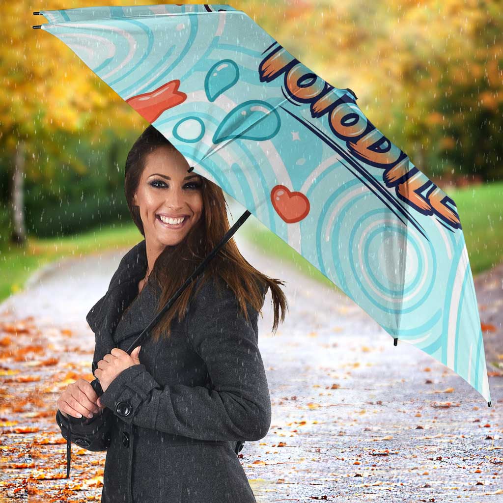 Totodile Umbrella Vibrant Kawaii Splash Pop Art