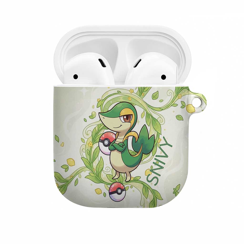 Snivy AirPods Case Elegant Botanical Art Nouveau Style