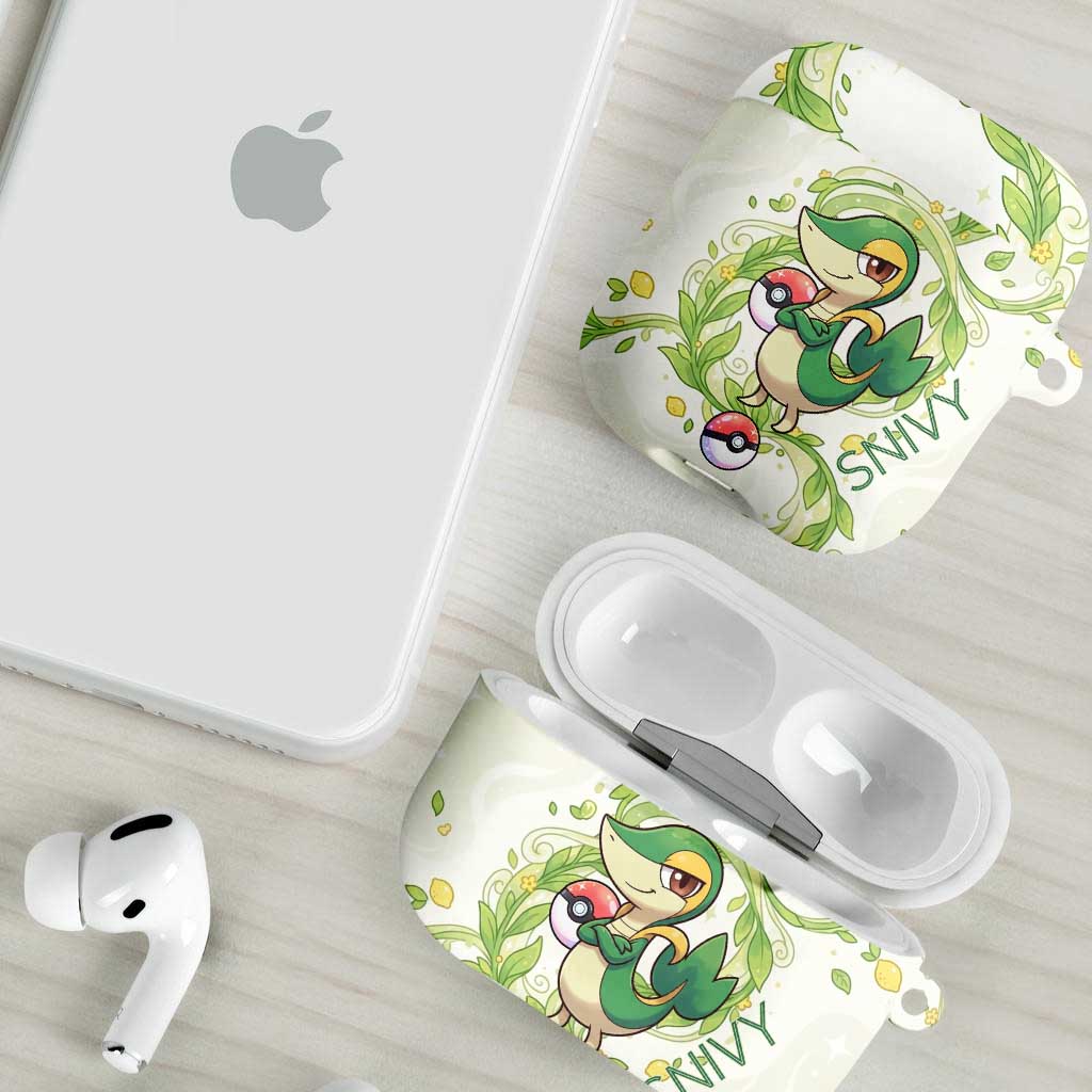 Snivy AirPods Case Elegant Botanical Art Nouveau Style