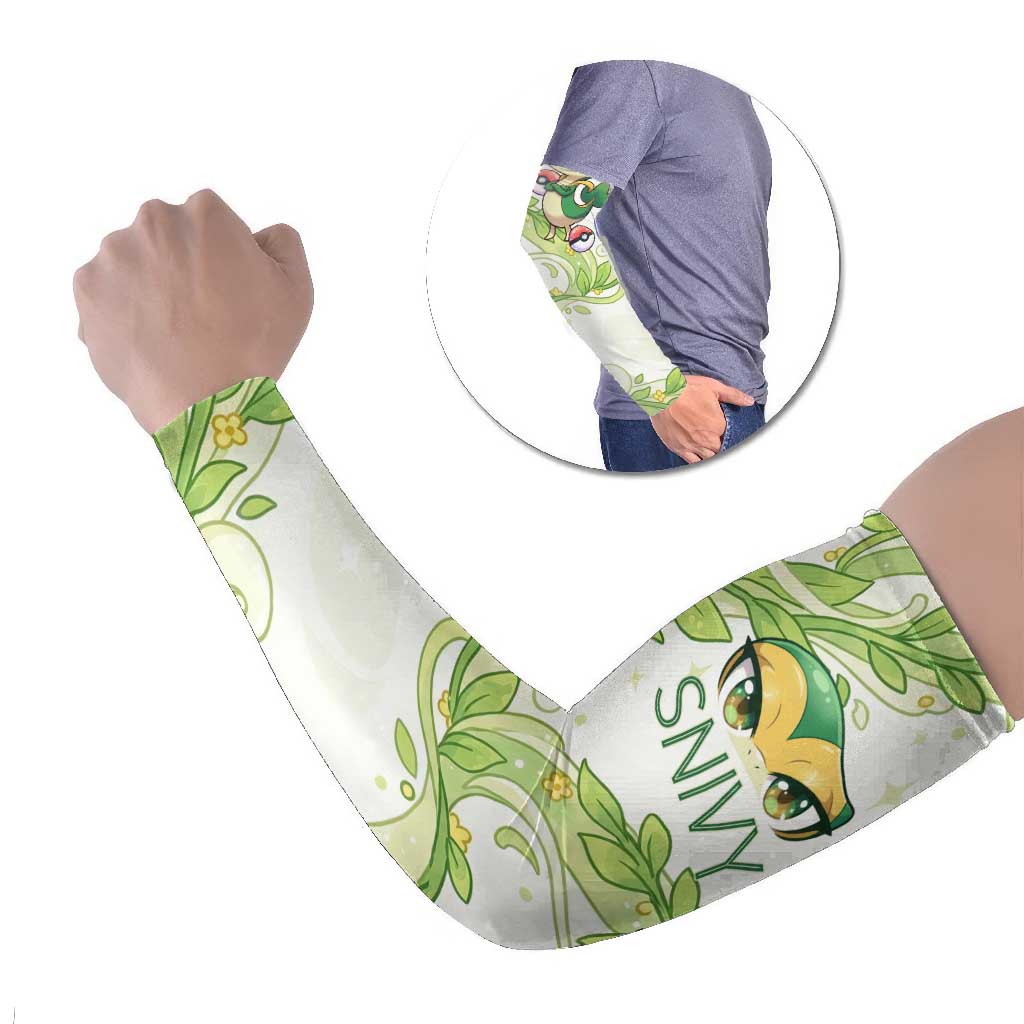 Snivy Arm Sleeves Elegant Botanical Art Nouveau Style
