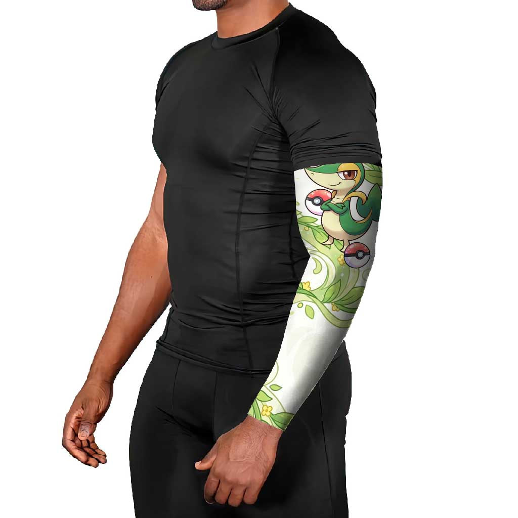 Snivy Arm Sleeves Elegant Botanical Art Nouveau Style