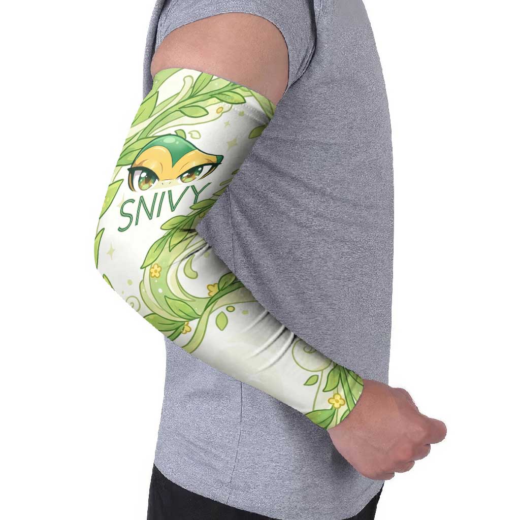 Snivy Arm Sleeves Elegant Botanical Art Nouveau Style