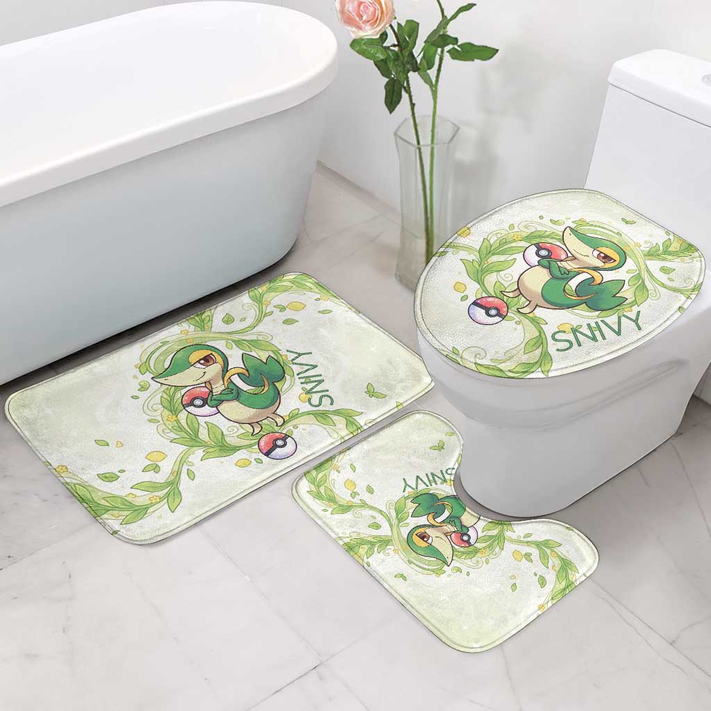 Snivy Bathroom Set Elegant Botanical Art Nouveau Style