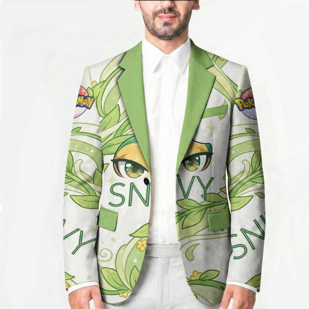 Snivy Blazer Elegant Botanical Art Nouveau Style